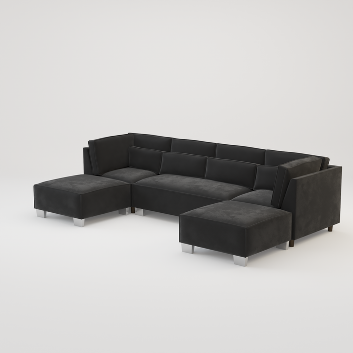 Sloane Luxury U shape corner cinema sofa -Various Fabric Choice