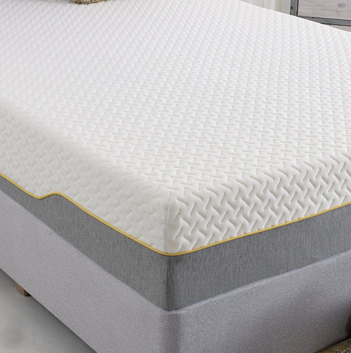 Memory foam Platinum + Hybrid mattress yellow trim