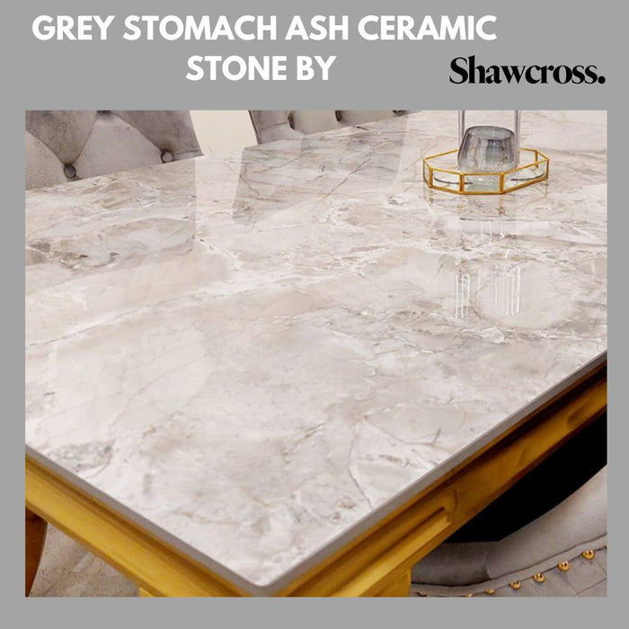 Gold Ariana Marble Dining Table 1.8M Or 2 Metre