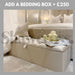 Portofino Luxury 70 Inch Headboard Fabric Bed Frame - Various Sizes