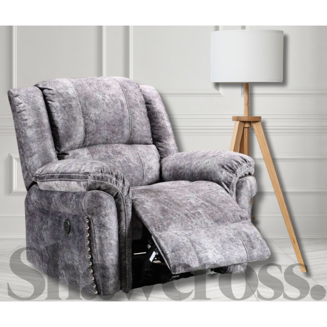 Infinity Fabric Electric Recliner Armchair