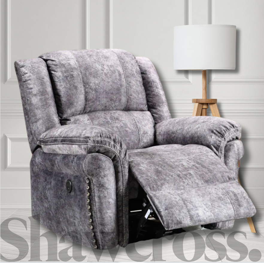 Infinity Fabric Electric Recliner Armchair
