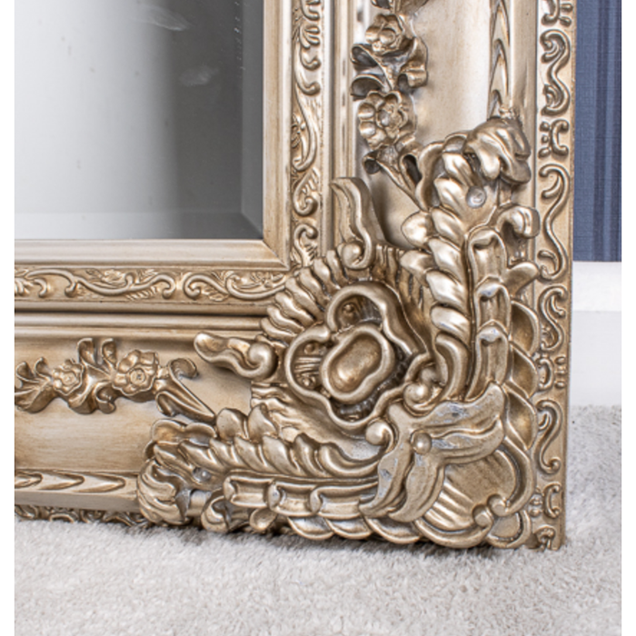 Carved Louis French Champagne ornate Full Length lean to Mirror