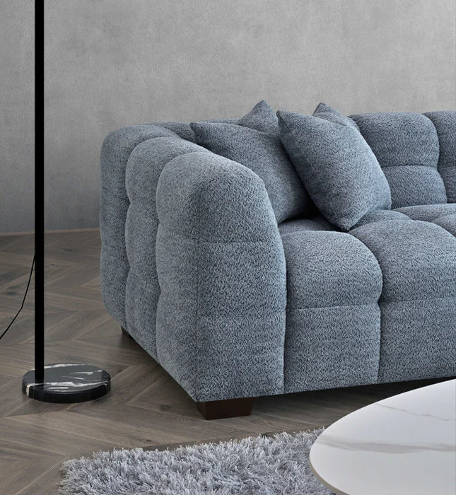 Muirfield Boucle Fabric Chaise Corner Sofa