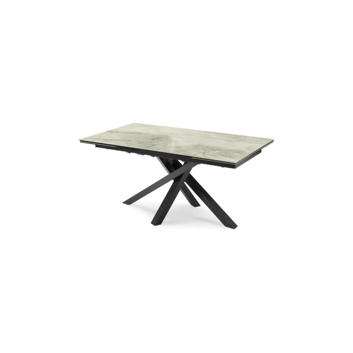 Brando Gloss Ceramic Pull-Out Extending Dining Table Grey - 160-240cm
