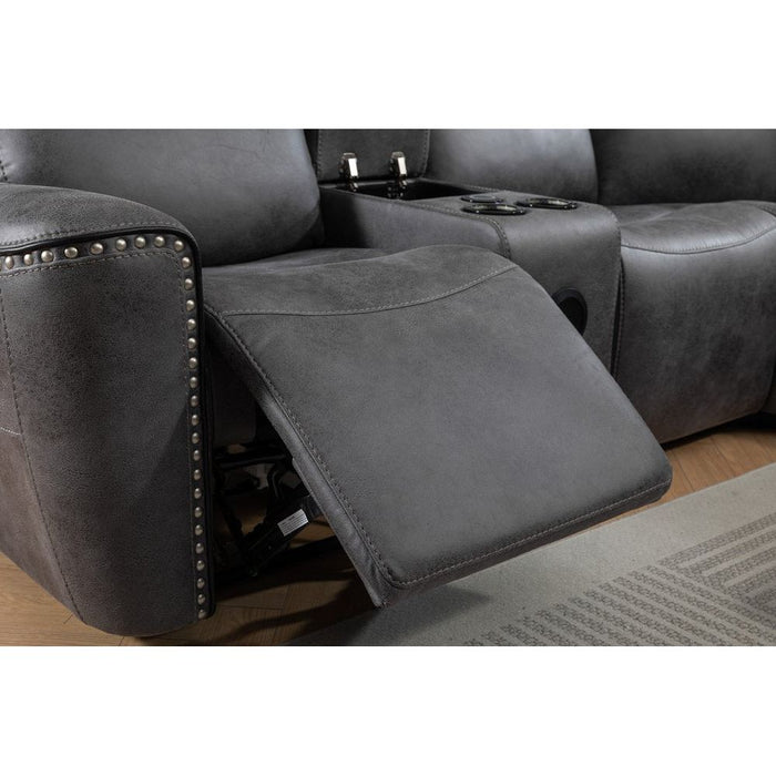 Techtronic Fabric Electric Recliner Corner Sofa