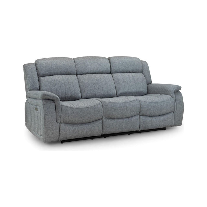 Linden Grey Fabric 3 seater & 2 seater Recliner Sofa Set