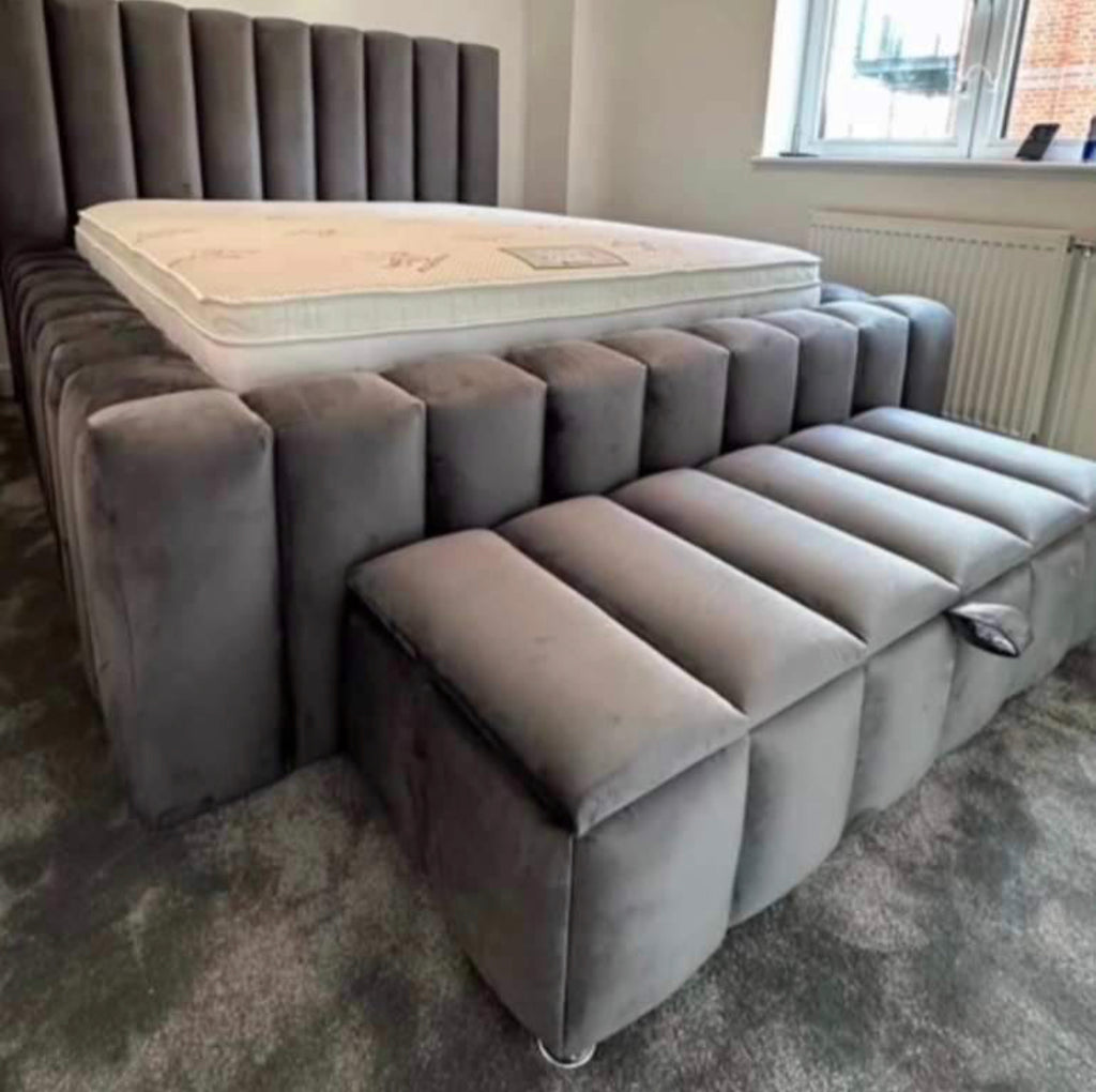 Ambassador Luxury Fabric Bed Frame - Various Sizes