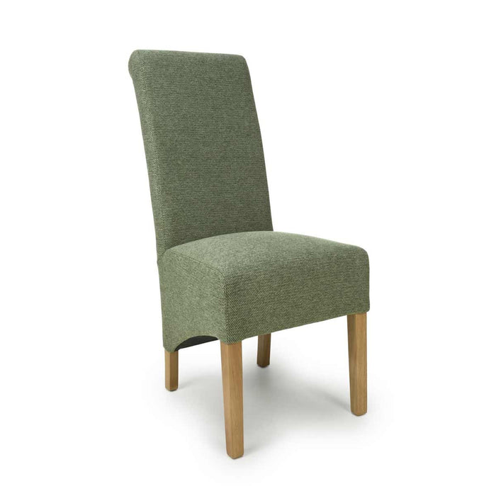 Shankar 2 x Krista Weave Green Dining Chairs
