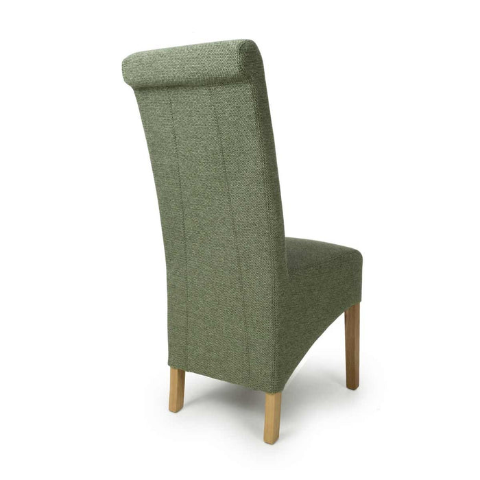 Shankar 2 x Krista Weave Green Dining Chairs