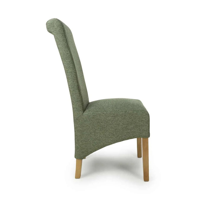 Shankar 2 x Krista Weave Green Dining Chairs