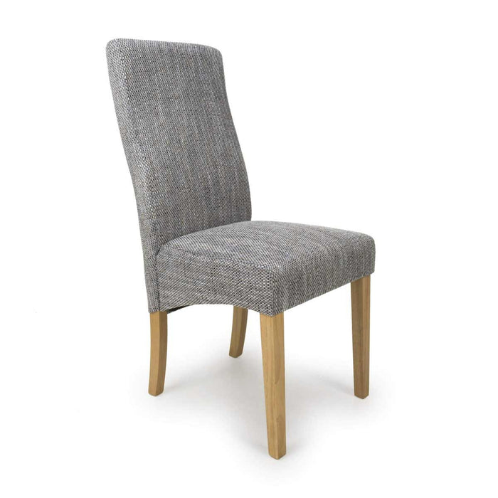 Shankar 2 X Bailey Tweed Grey Dining Chair