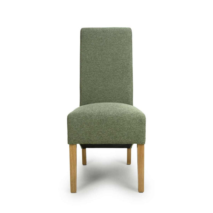 Shankar 2 x Krista Weave Green Dining Chairs