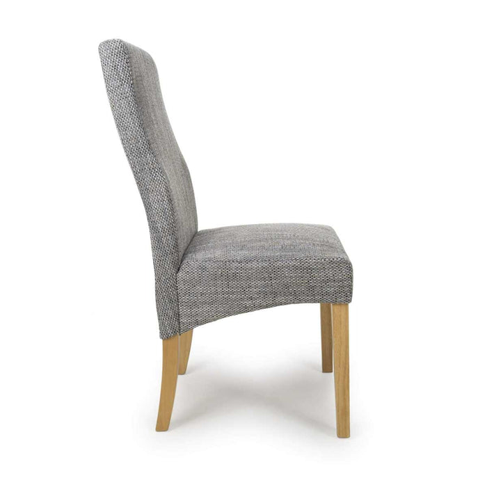 Shankar 2 X Bailey Tweed Grey Dining Chair