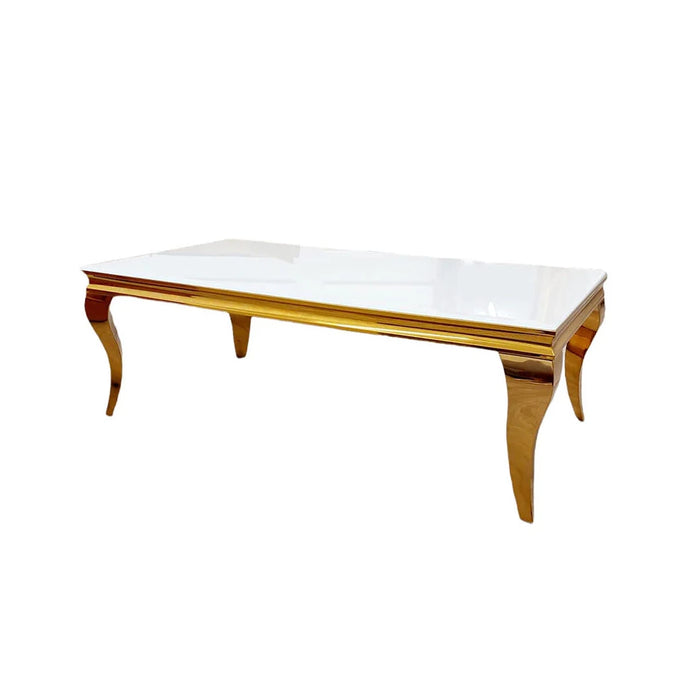 Lewis Gold Glass Coffee Table