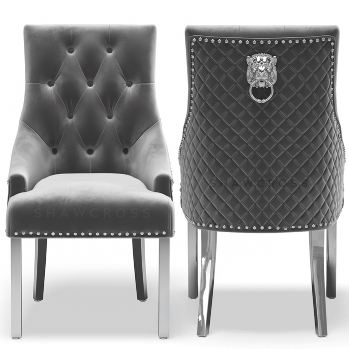 X4 Bentley Quilted Back Knocker Dining Chairs - Main Image