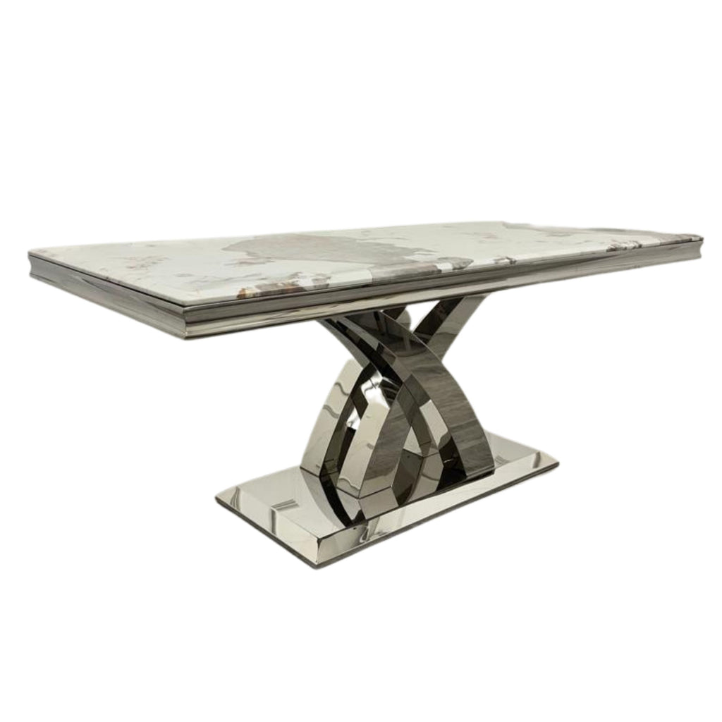 Milan 1.8m Marble dining table