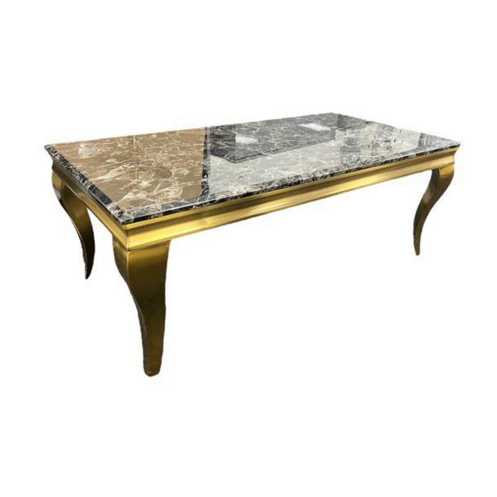 Louis gold marble coffee table