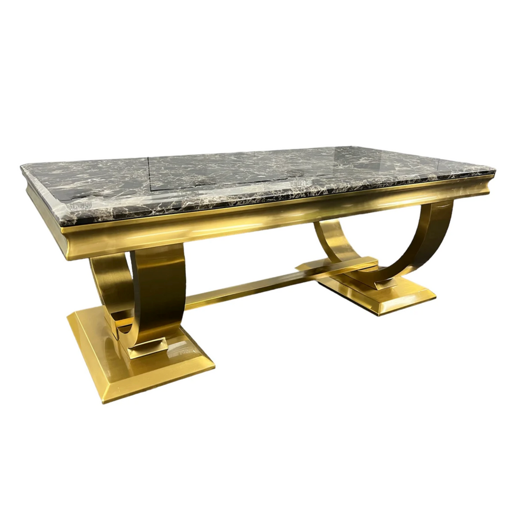 Ariana gold marble coffee table