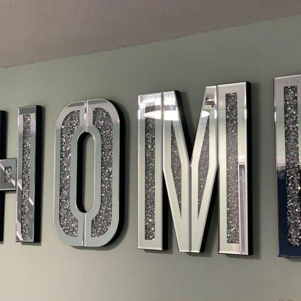 Crush Mirrored “Home" Letters