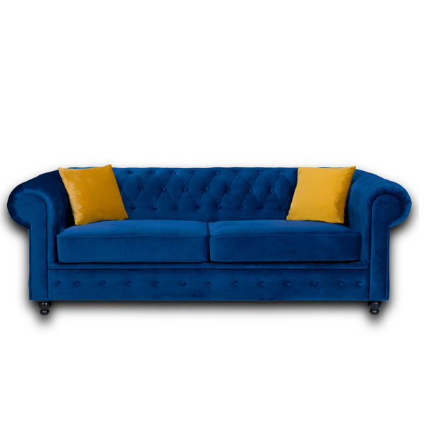 Royal blue deals recliner sofa