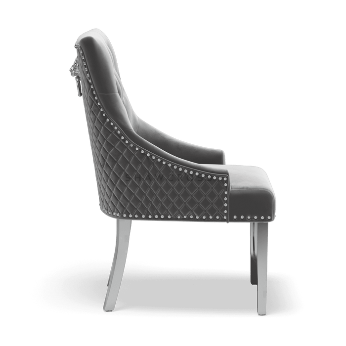 Pair of Bentley Quilted Back Knocker Dining Chairs