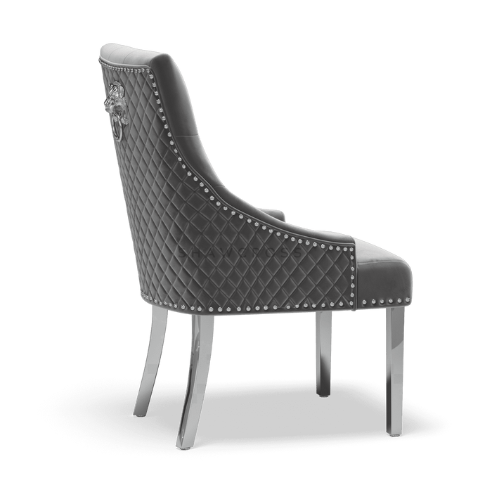 Pair of Bentley Quilted Back Knocker Dining Chairs