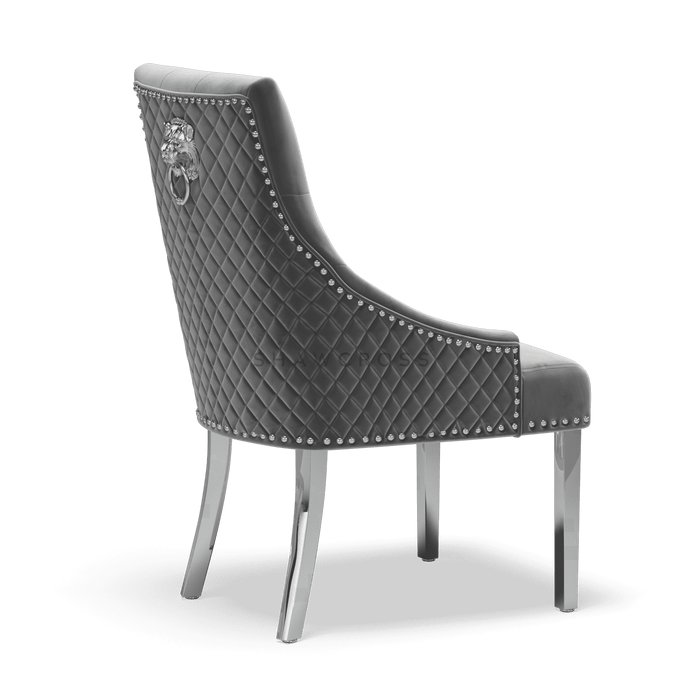 Pair of Bentley Quilted Back Knocker Dining Chairs