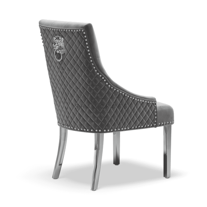 Pair of Bentley Quilted Back Knocker Dining Chairs