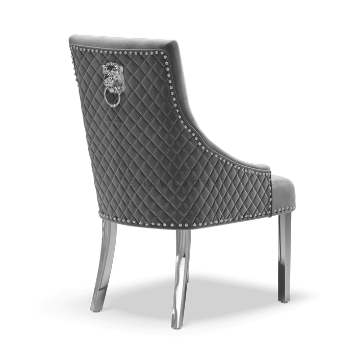 Pair of Bentley Quilted Back Knocker Dining Chairs