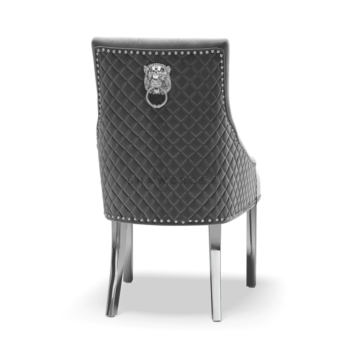 Pair of Bentley Quilted Back Knocker Dining Chairs