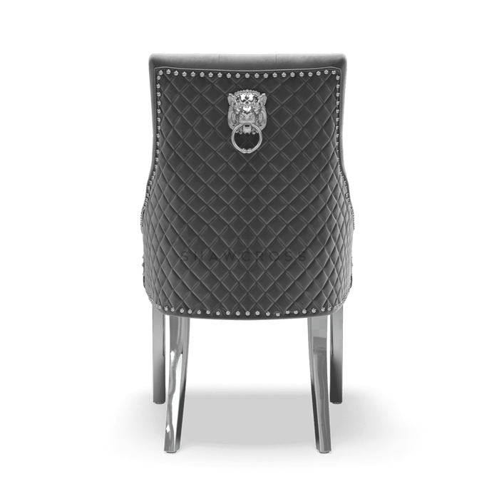 Pair of Bentley Quilted Back Knocker Dining Chairs