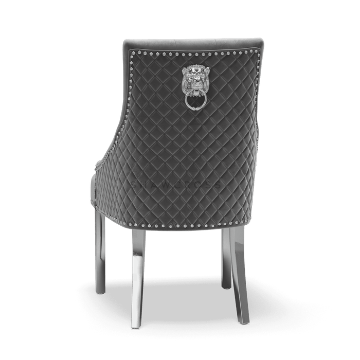 Pair of Bentley Quilted Back Knocker Dining Chairs