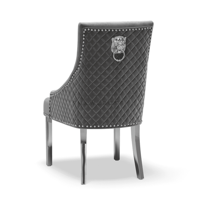 Pair of Bentley Quilted Back Knocker Dining Chairs