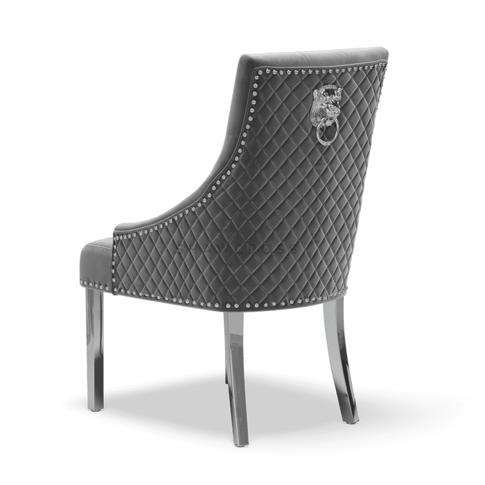 Pair of Bentley Quilted Back Knocker Dining Chairs