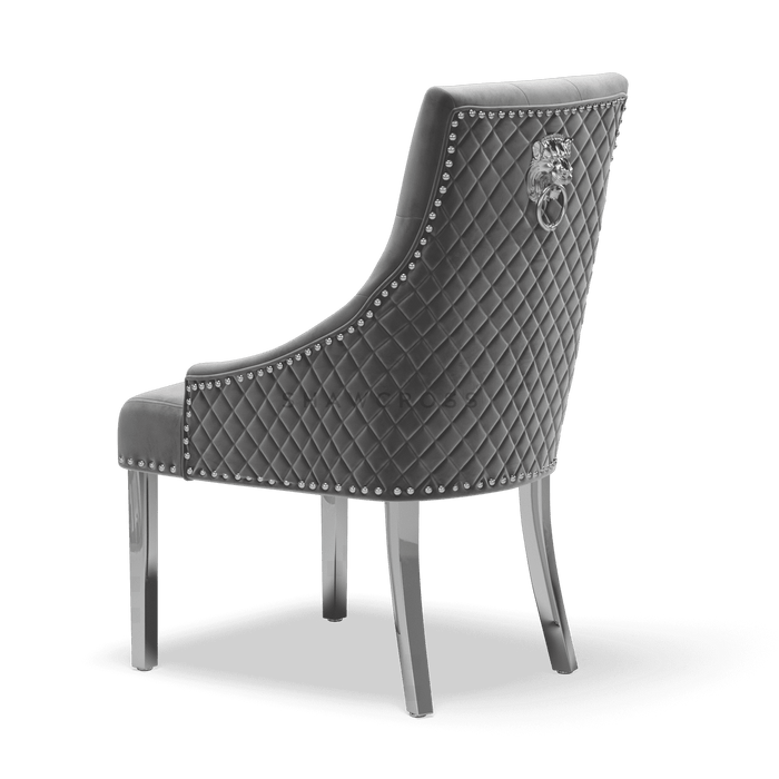 Pair of Bentley Quilted Back Knocker Dining Chairs