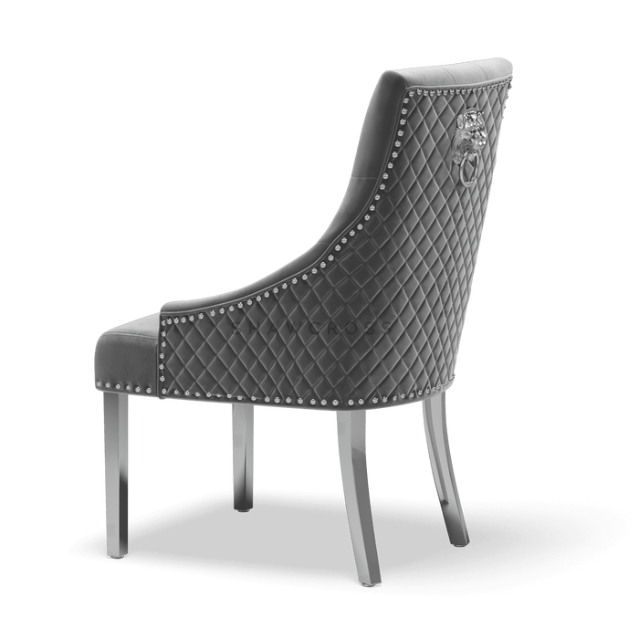 Pair of Bentley Quilted Back Knocker Dining Chairs