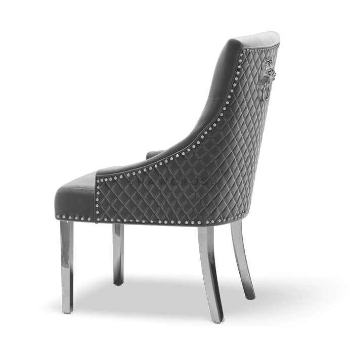 Pair of Bentley Quilted Back Knocker Dining Chairs