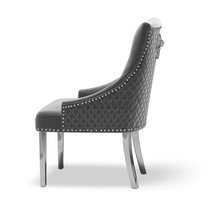 Pair of Bentley Quilted Back Knocker Dining Chairs