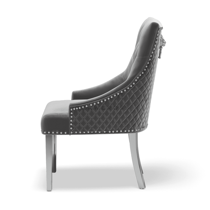 Pair of Bentley Quilted Back Knocker Dining Chairs