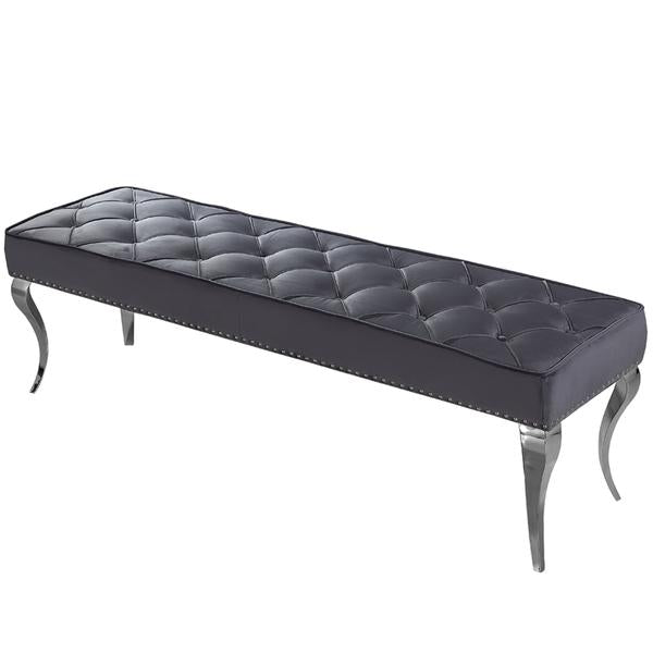 LOUIS GRANDE PLEATED & BUTTONED BENCH