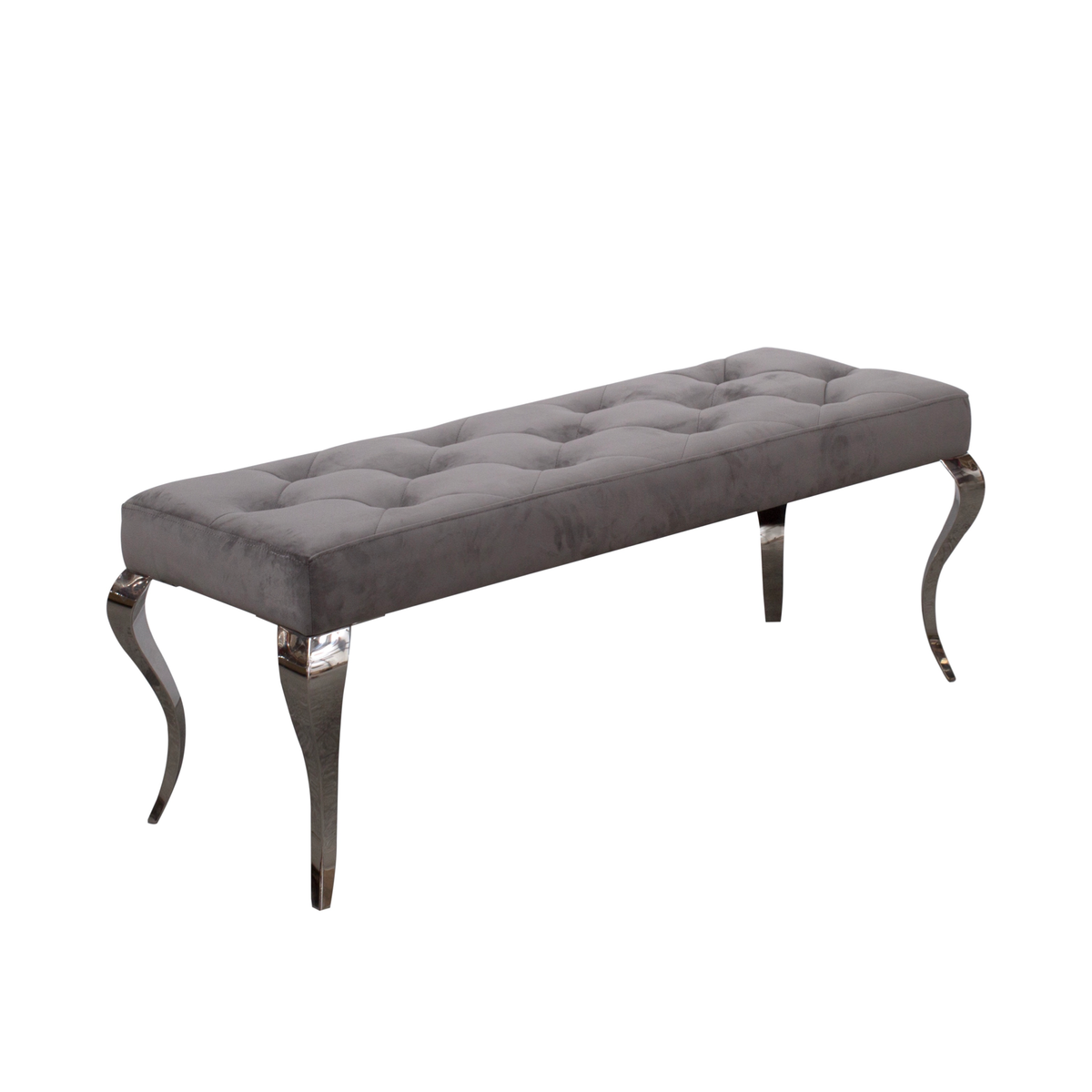 Kmart grey deals velvet bench