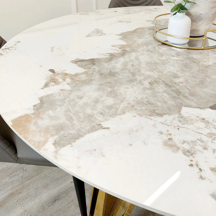 Nero 1.3 Round Dining Table with Sintered Stone Top