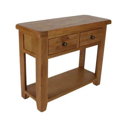 Torino solid oak console table