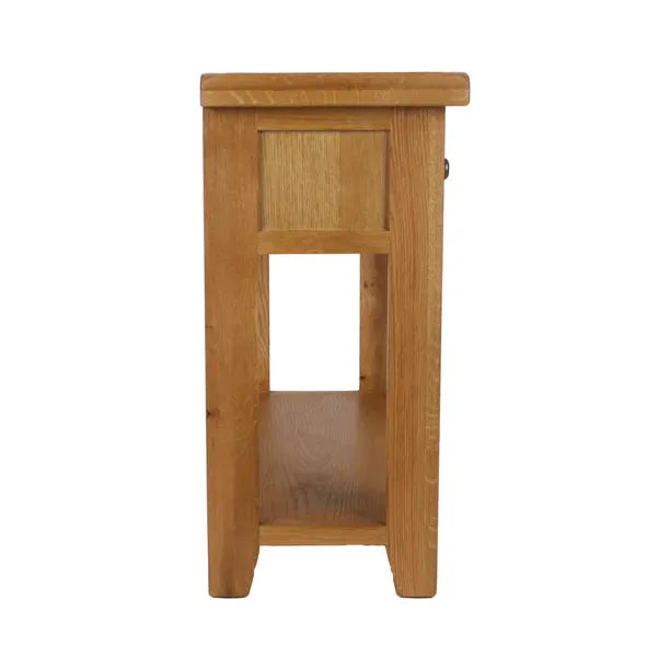 Torino solid oak console table