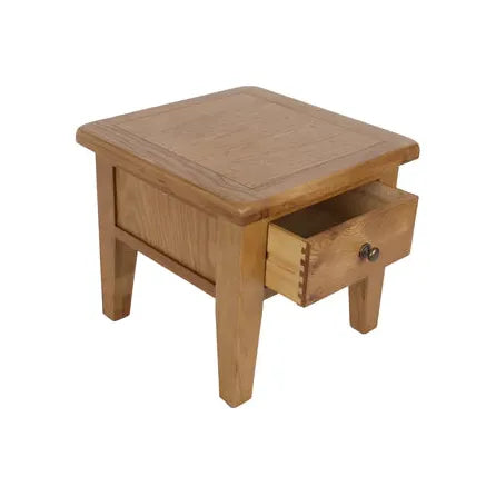 Torino solid oak lamp table