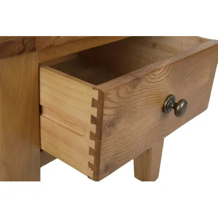 Torino solid oak lamp table