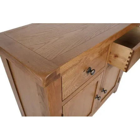 Torino solid oak small sideboard