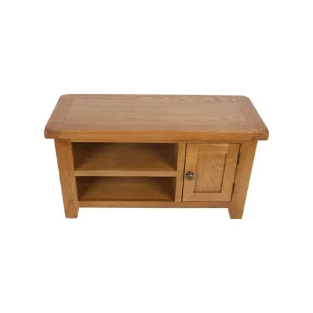 Torino solid oak small TV unit