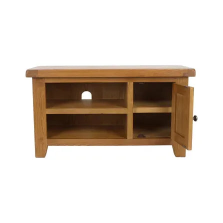 Torino solid oak small TV unit